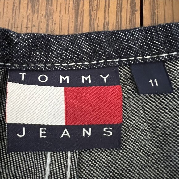 Tommy Hilfiger Women's Blue Denim Capris Jeans Size 11 Mid Rise 100% Cotton NWT - Picture 5 of 12